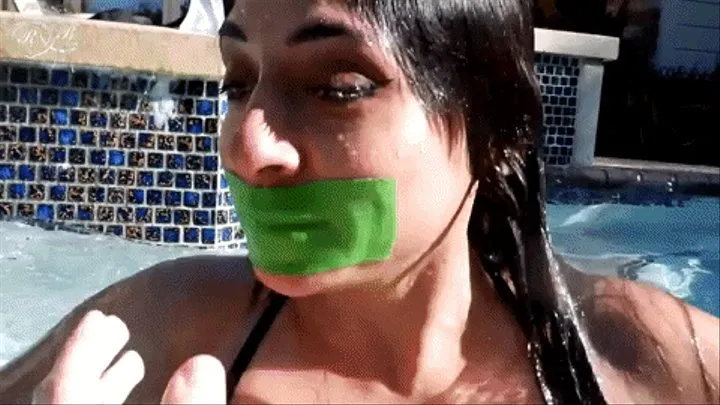 SkullCandyBri Gagged Fun in the Pool