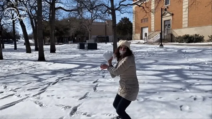 Bella's Cuffed and Gagged Snowmageddon