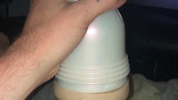 Fleshlight Fun With Enormous Cumshot On Chest And Stomach