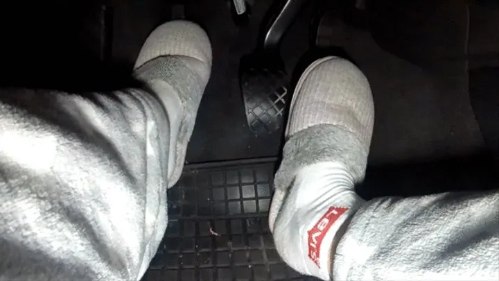 Driving, flooring in Slippers and Socks