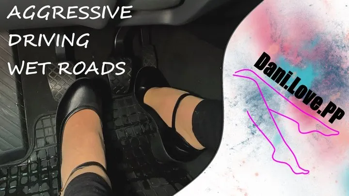 AGRESSIVE driving to client on wet roads!! | pedal pumping