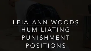 Humiliating punishment positions