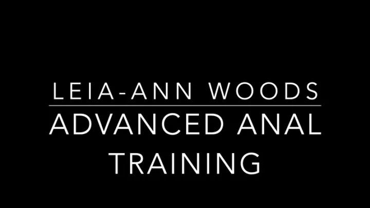 Advanced Anal training