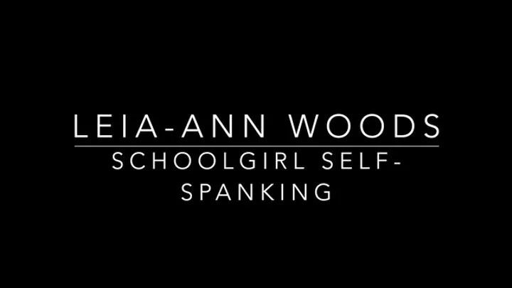 spanking myself in school uniform!