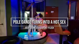 Pole Dance Turns into hot sex