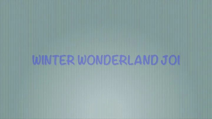 Winter wonderland Latina feet JOI