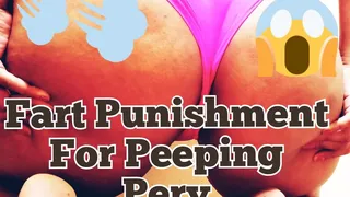 Peeping Tom Gets Nasty Fart Punishment! (Audio)