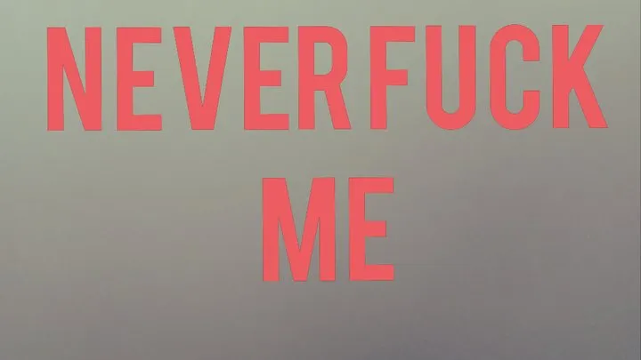 You Will Never Fuck Me (Audio)