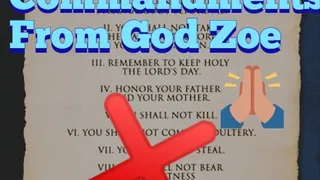 God Zoe's New Ten Commandments (Audio)