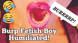 Burp Fetish Boy Humiliated At School! (Audio)