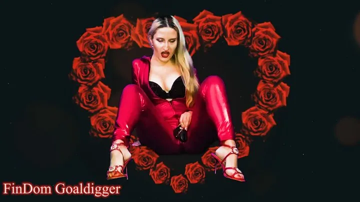 Jerk off On My Sexy Red Catsuit Before locked in Chastity