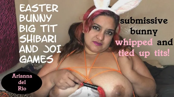 Submissive Rope Bunny Whips, Ties-Up Own Tits