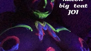 Neon Hucow Big Tit JOI Dance