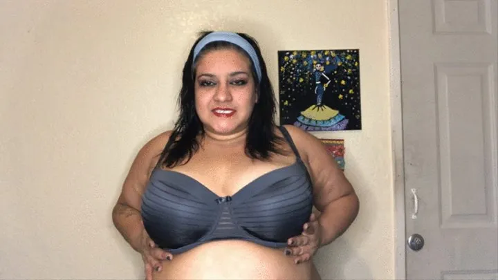 Big Tits Triple Bra Try-On
