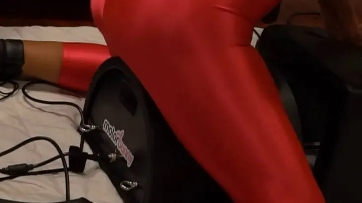 Red Shiny Spandex Leggings