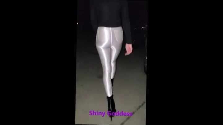 Sexy White Spandex Disco Jeans