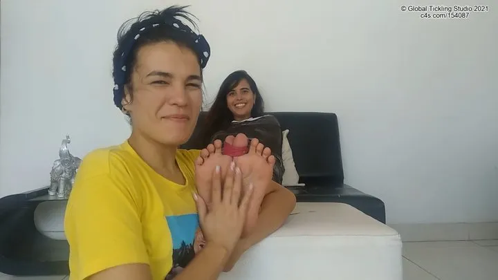 New Model Mariana's Feet Are Way Too Ticklish!