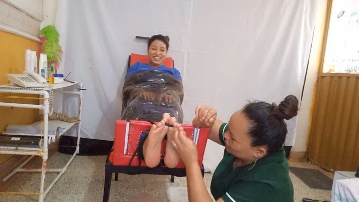 Tickle Spa Torment: Ceci Gets A Taste of Her Own Treatment!