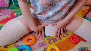 Using Toy Cum Wet Diaper & Plastic Pants