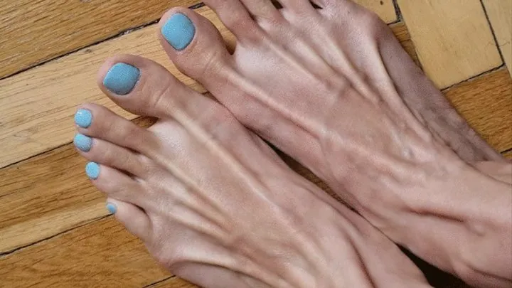 My veiny feet and spreading toes