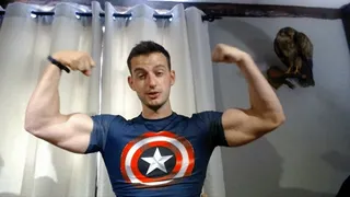 Muscle Worship with Captain America