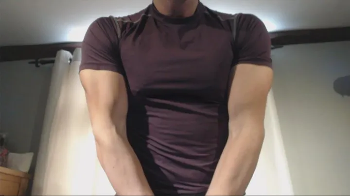 Muscle Worship + Bicep Flexing in Lycra