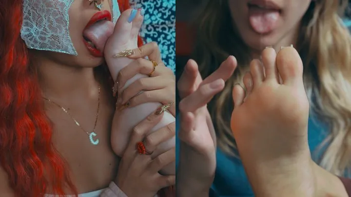 Casual Close-up Double Foot Worship - Ft ToetallyDevine & TheeCeleste