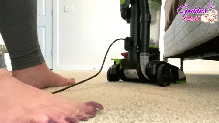 Vacuuming My Carpet In Sexy Sheer Nylon Stockings