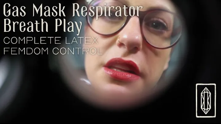 Gas Mask Respirator Breath Play - Complete Latex Femdom Control