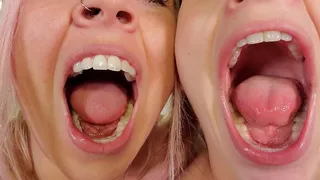 Indica & Bonni explore their perfect mouths