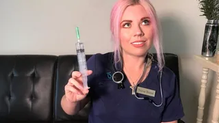 POV: Nurse Bonni's Special Gloved Handjob and Needle Play + Prostate Milking orgasm