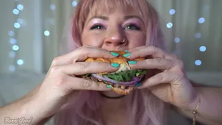 Bonni Good Messy Eats a Hamburger