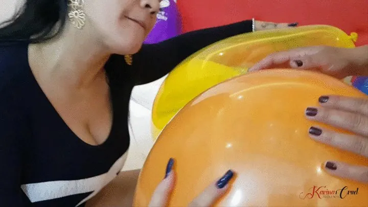 HORNY FOR GIANT BALLOONS EXPLODING WITH MY NAUGHTY FRIEND - BY JENIFER AVILA & ADRIANA FULLER - CLIP 3