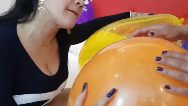 HORNY FOR GIANT BALLOONS EXPLODING WITH MY NAUGHTY FRIEND - BY JENIFER AVILA & ADRIANA FULLER - NEW KC 2021 - CLIP 3