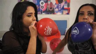 WILD KISSES WITH VERY HORNY IN BALLONS -- BY ADRIANA FULLER & THAY FLORES - FULL VERSION