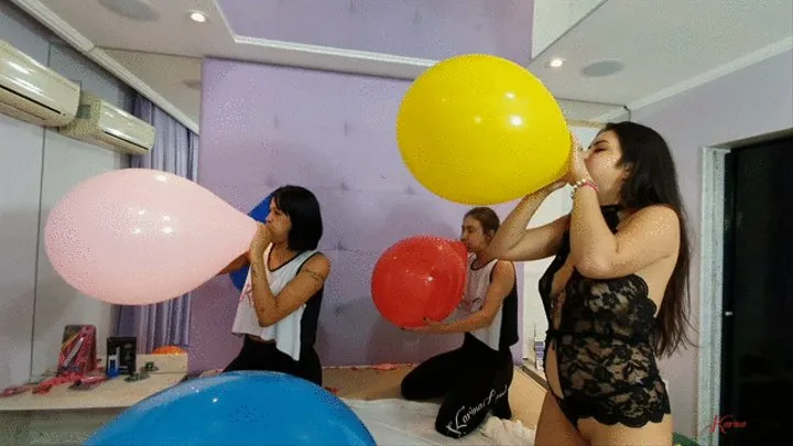 CELEBRATING WITH MY FRIENDS AT A BALLOON PARTY - BY MORENA ROSA, BIANCA GONZALES AND LINDSEY - NEW KC 2021 - CLIP 3