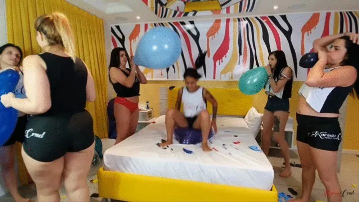 BIG BALLOON PARTY WITH 6 NAUGHTY LESBIANS - NEW KC 2021 - CLIP 4