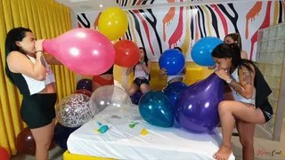 BIG BALLOON PARTY WITH 6 NAUGHTY LESBIANS - NEW KC 2021 - CLIP 2