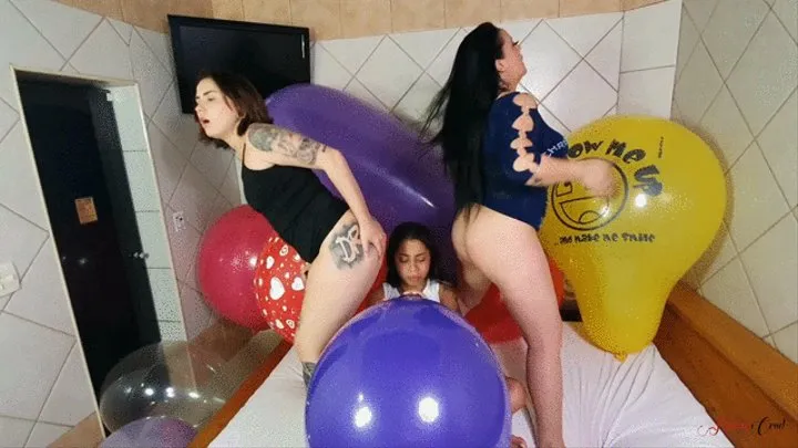 FART IN THE BALLOONS HUMILIATING THE NAUGHTY BITCH - BY ADRIANA FULLER AND RAVE GIRL - NEW KC 2021 - CLIP 5