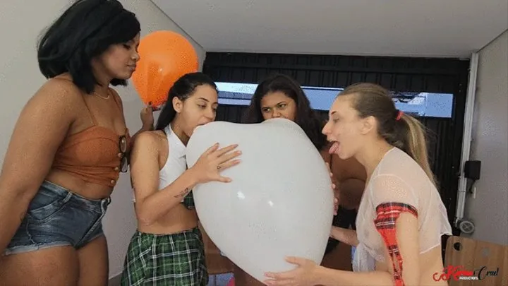 3 BEAUTIFUL GIRLS AND 1 BBW POPPING BALLOONS - WITH VERONICA LINS - CLIP 5 KC 2023!!!