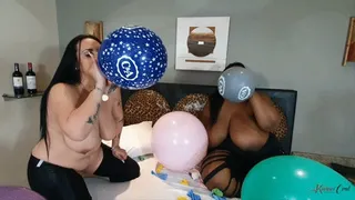 THE EXTREME HORNY MILF AND BBW IN BALLOONS - BY THAMY BBW AND ADRIANA FULLER - CLIP 5 KC 2023!!!