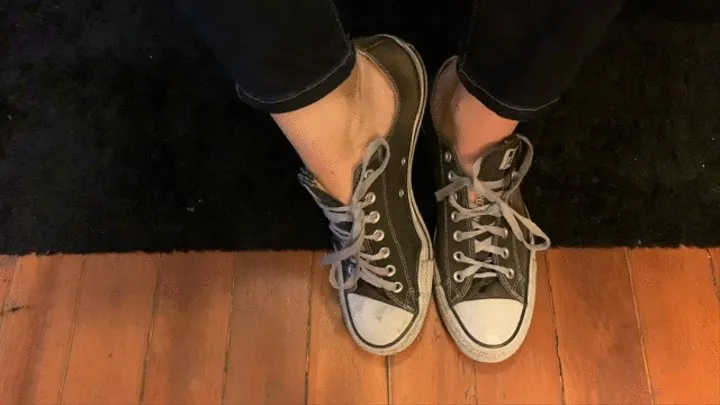 Mistress Lex Takes of Pair of Dirty Chucks