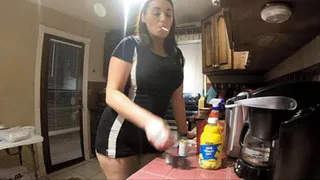 Smoking in the kitchen