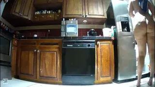 Farting in the kitchen