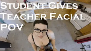 Student Gives Teacher Facial POV