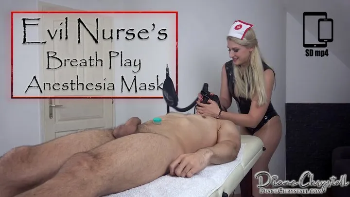 Evil Nurse's Breath Play with Anesthesia Mask