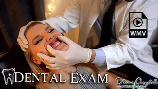 Dental Exam in Latex gloves Closeup