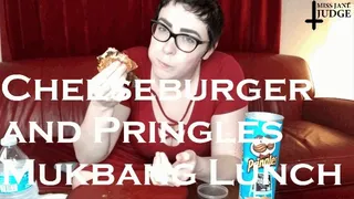 Cheeseburger and Pringles Mukbang Lunch