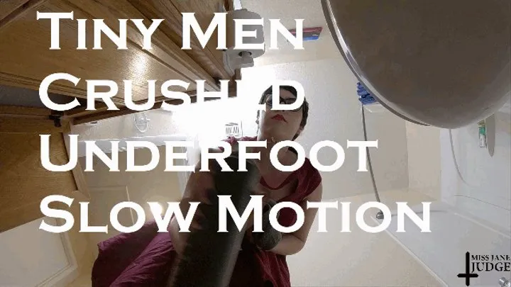 Tiny Men Crushed Underfoot Slow Motion