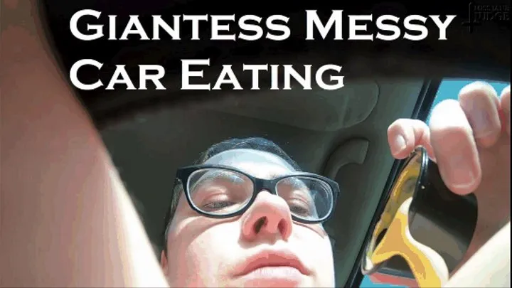 Giantess Messy Car Eating